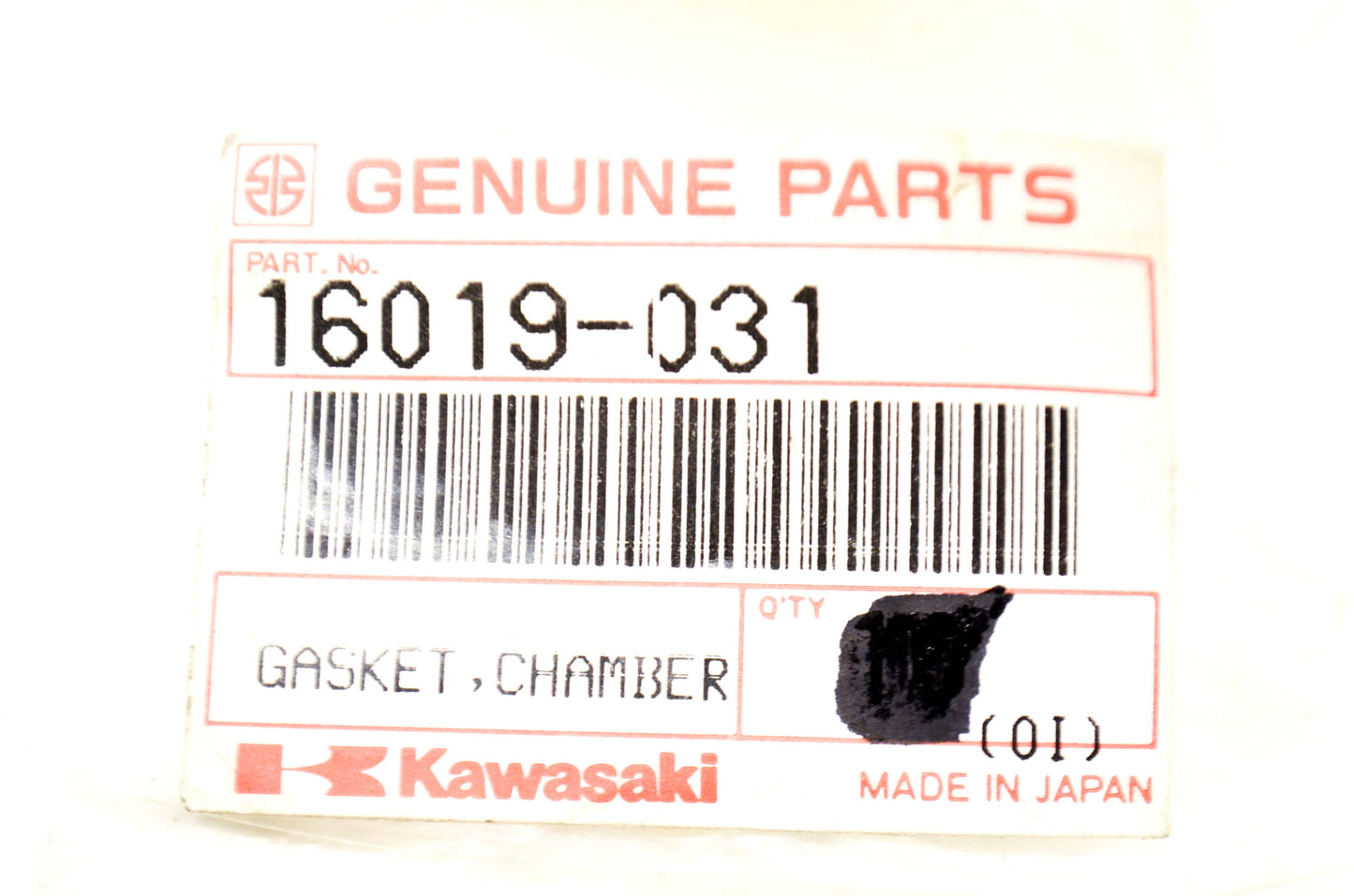 OEM Kawasaki 16019-031 Chamber Top Gasket Qty 2 NOS