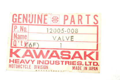 OEM Kawasaki 12005-008 Exhaust Valve NOS