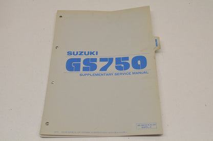 OEM Suzuki SR-8010, SR-8010E-03 SUPPL-2 GS750 Supplementary Service Manual GS750