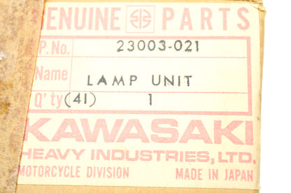 OEM Kawasaki 23003-021 Head Lamp Unit NOS