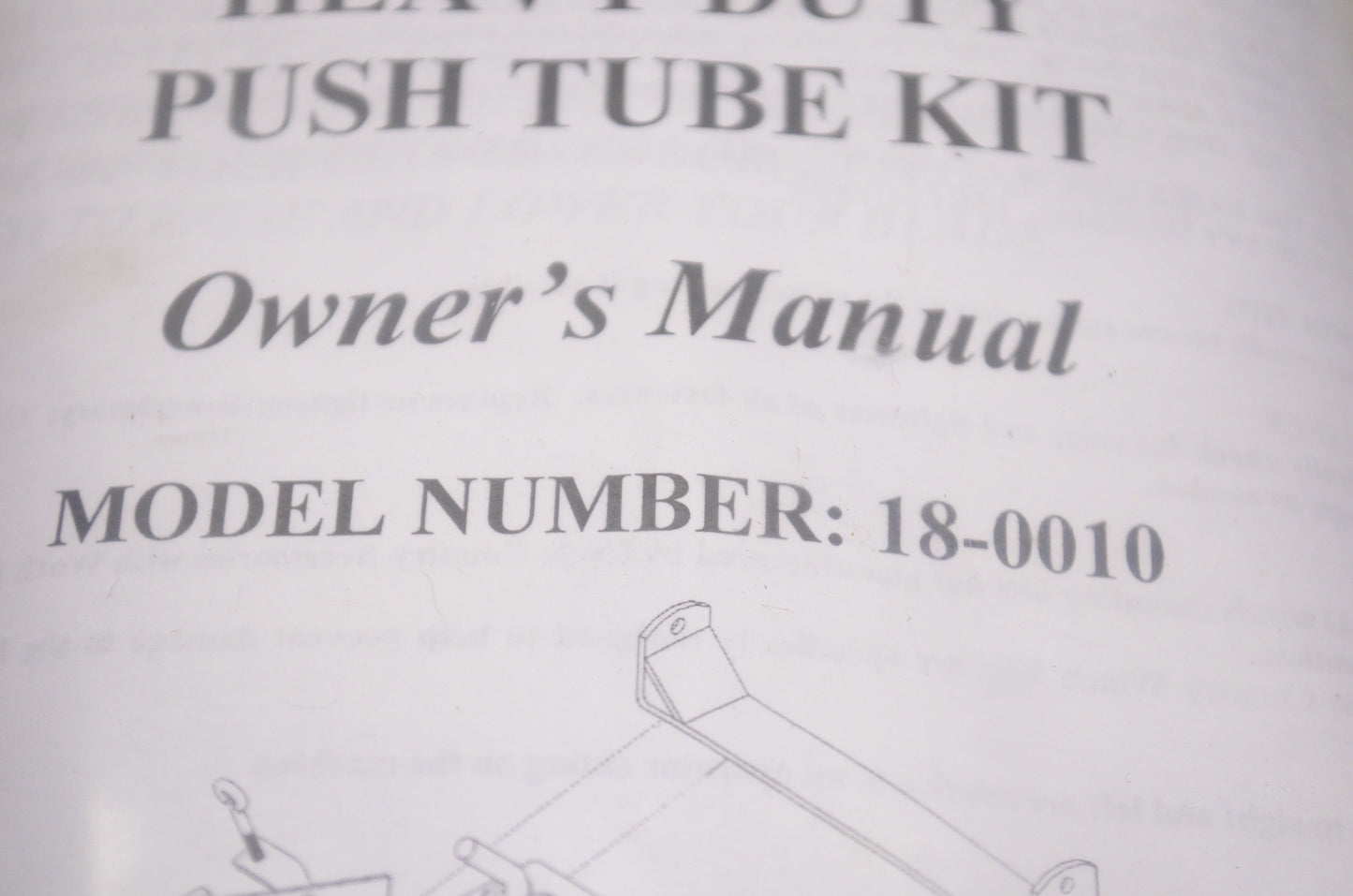 Cycle Country 18-0010 Heavy Duty Push Tube Kit NOS