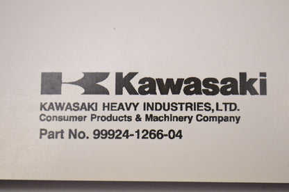 OEM Kawasaki 99924-1266-04 Service Manual ZR1200A