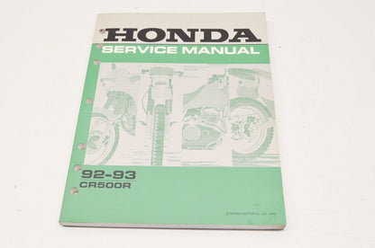 OEM Honda 61ML301 CR500R'94 Service Manual NOS