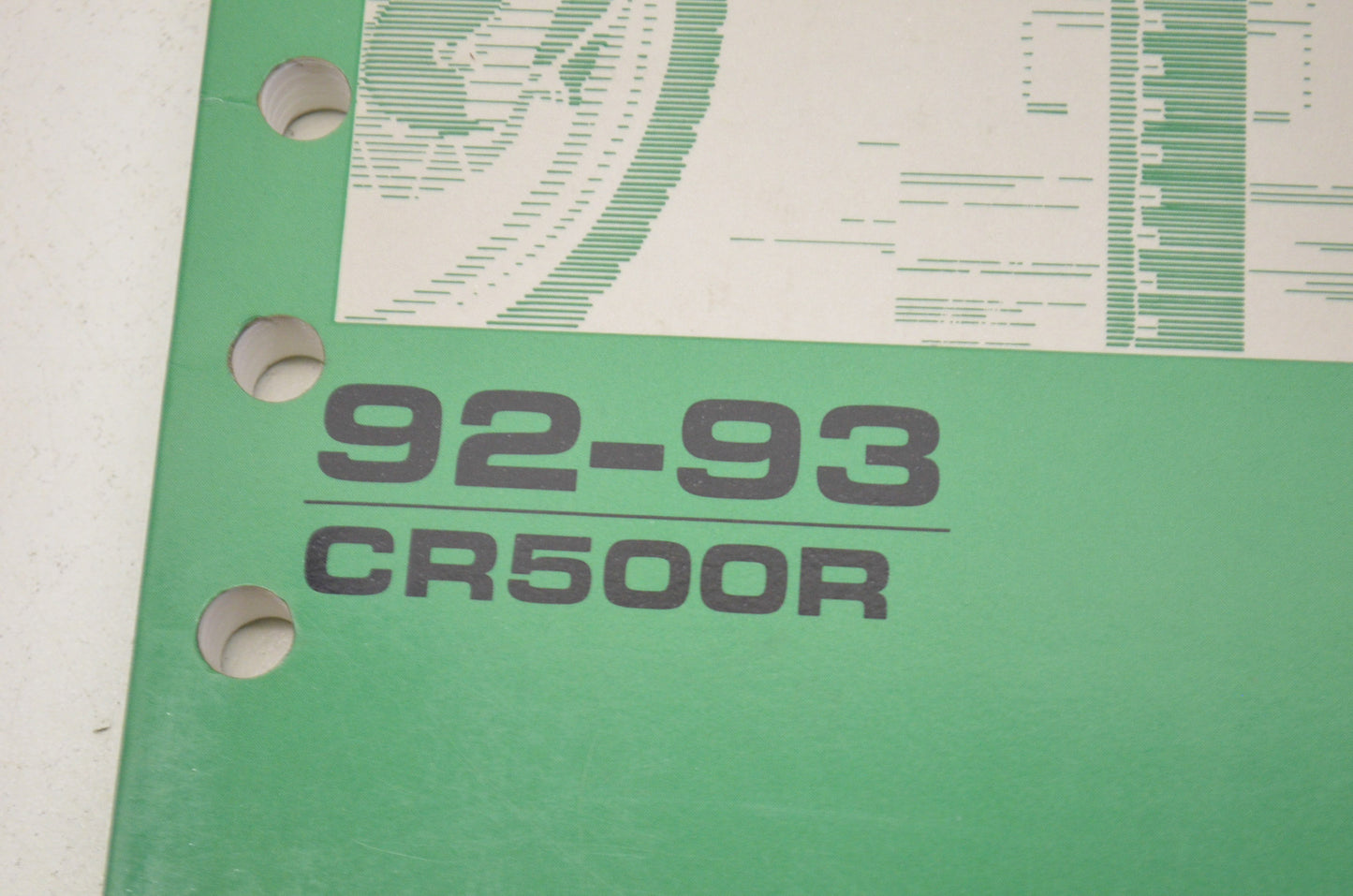OEM Honda 61ML301 CR500R'94 Service Manual NOS