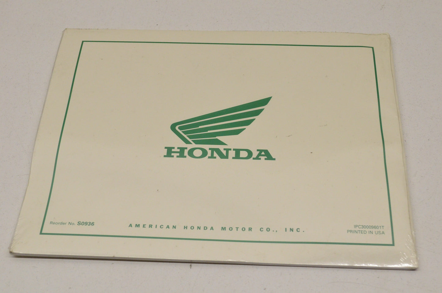 New OEM Honda Competition Handbook 96 XR400R NOS