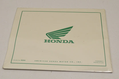 New OEM Honda Competition Handbook 96 XR400R NOS