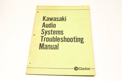 OEM Kawasaki 99963-0059-01 Audio Systems Troubleshooting Manual