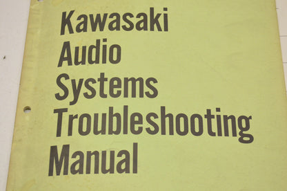 OEM Kawasaki 99963-0059-01 Audio Systems Troubleshooting Manual
