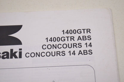 OEM Kawasaki 99931-1513-01 Assembly & Preparation Manual ZG1400C