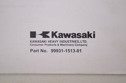 OEM Kawasaki 99931-1513-01 Assembly & Preparation Manual ZG1400C