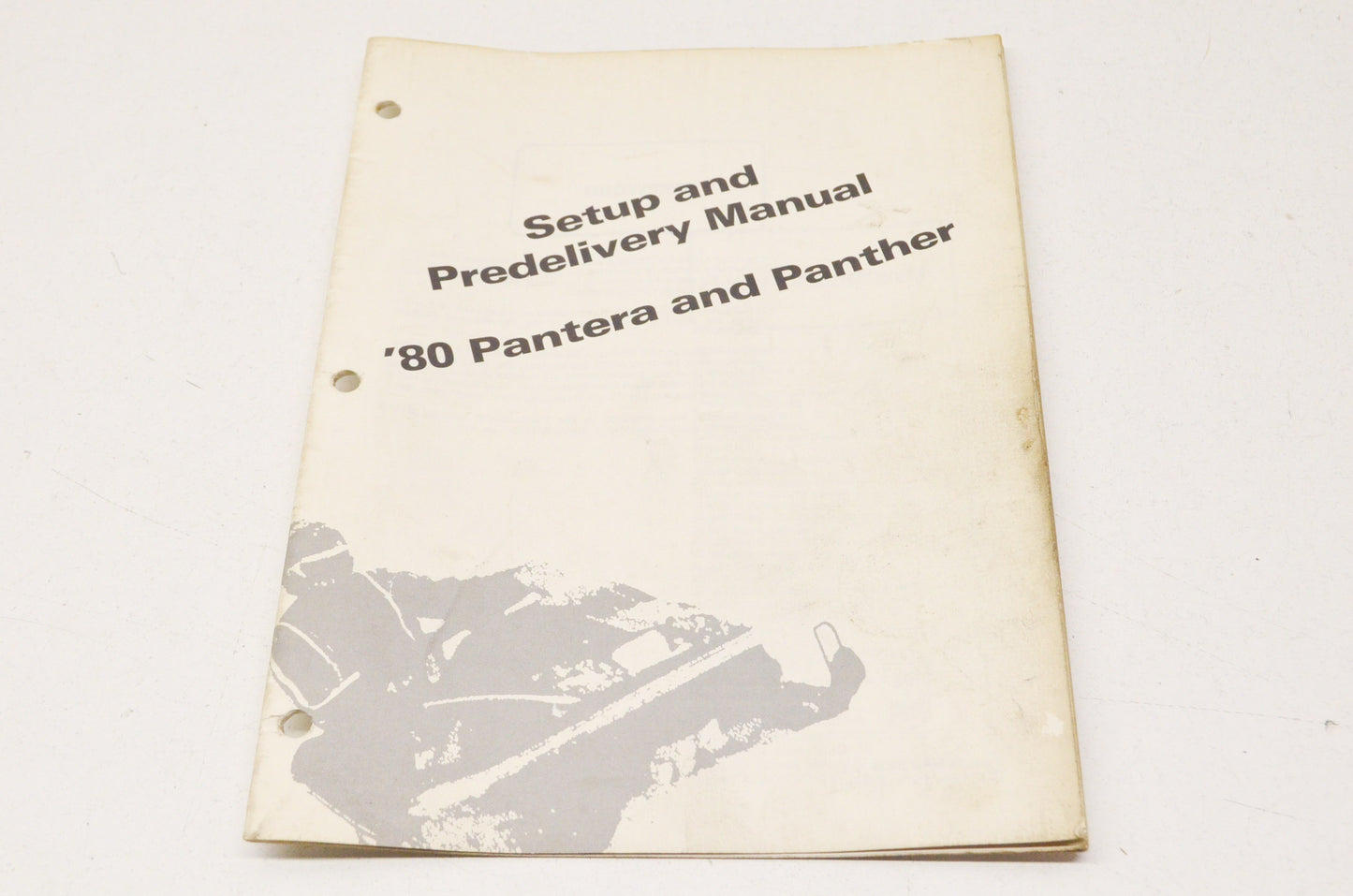 OEM Arctic Cat 0185-164 Setup & Predelivery Manual 80 Pantera & Panther