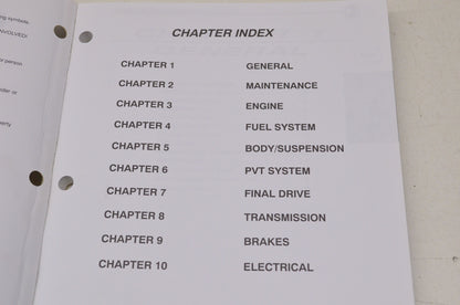 OEM Polaris 9918753 Service Manual 06 Trail Blazer