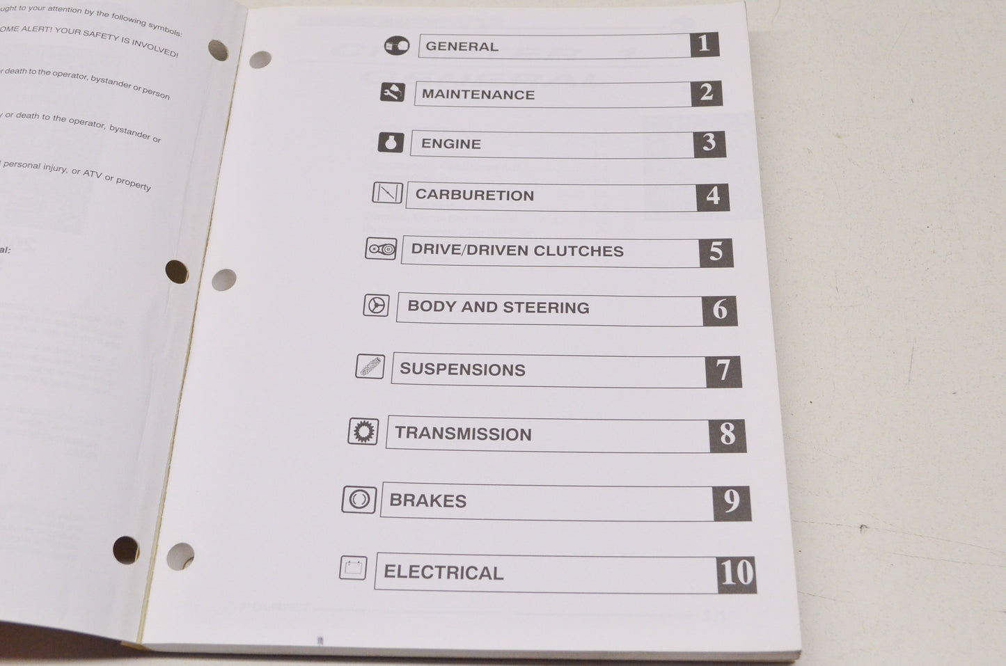OEM Polaris 9918777 Service Manual 06 Sportsman 6X6
