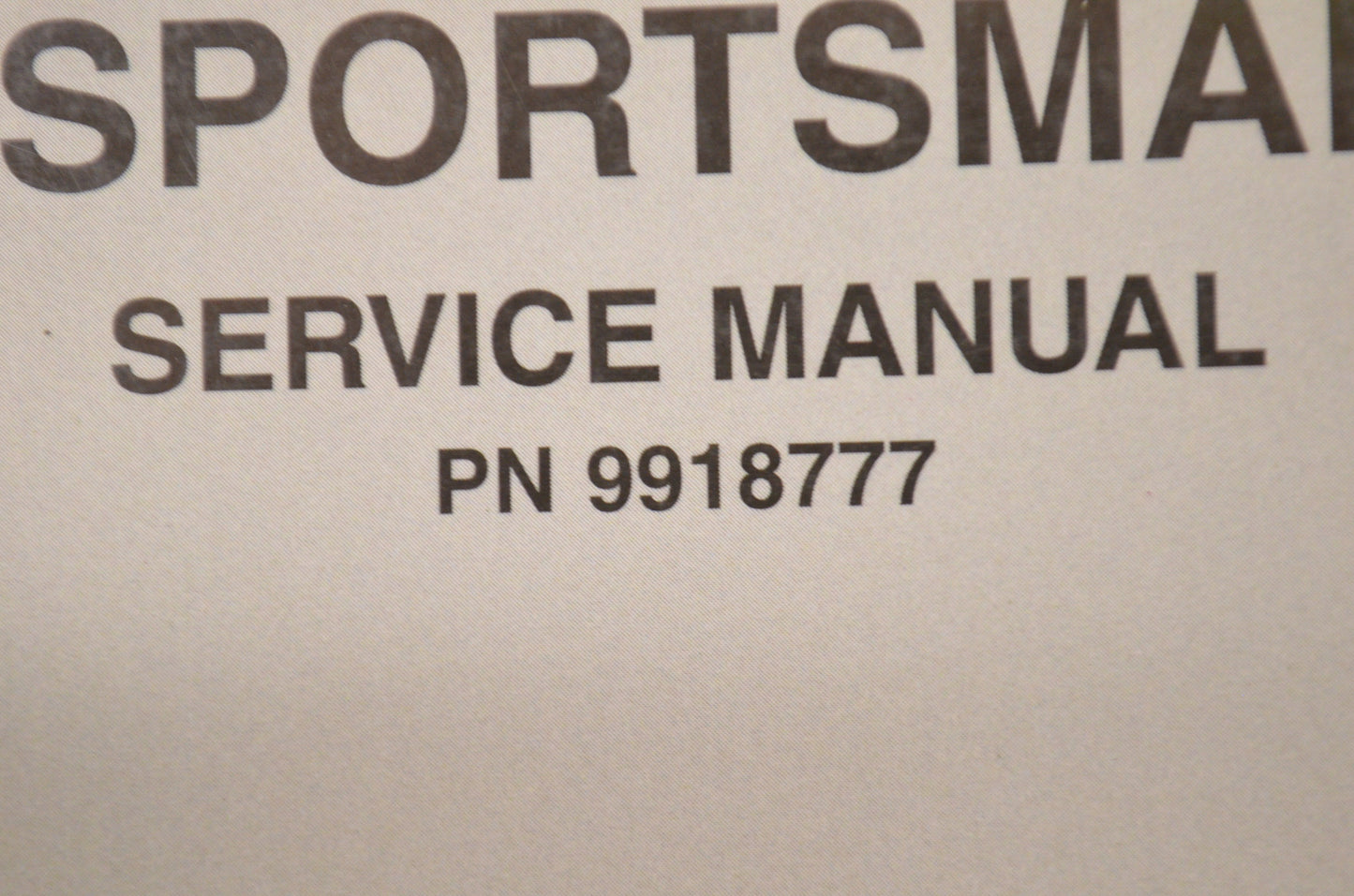 OEM Polaris 9918777 Service Manual 06 Sportsman 6X6