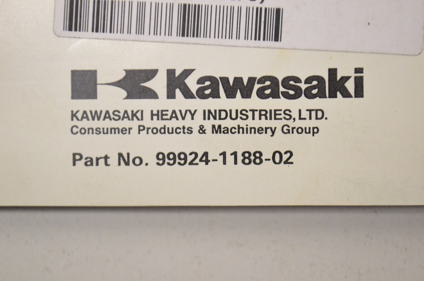 OEM Kawasaki 99924-1188-02 Service Manual JH750C/JH900A