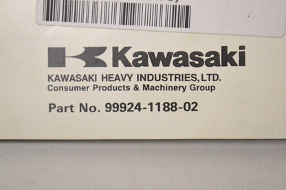 OEM Kawasaki 99924-1188-02 Service Manual JH750C/JH900A