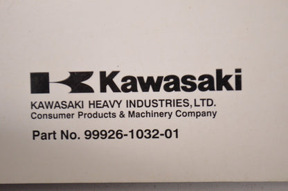 OEM Kawasaki Service Specifications Handbook 98-00