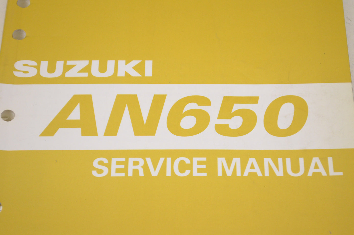 OEM Suzuki 99500-36110-03E Service Manual AN650/A 2003-20