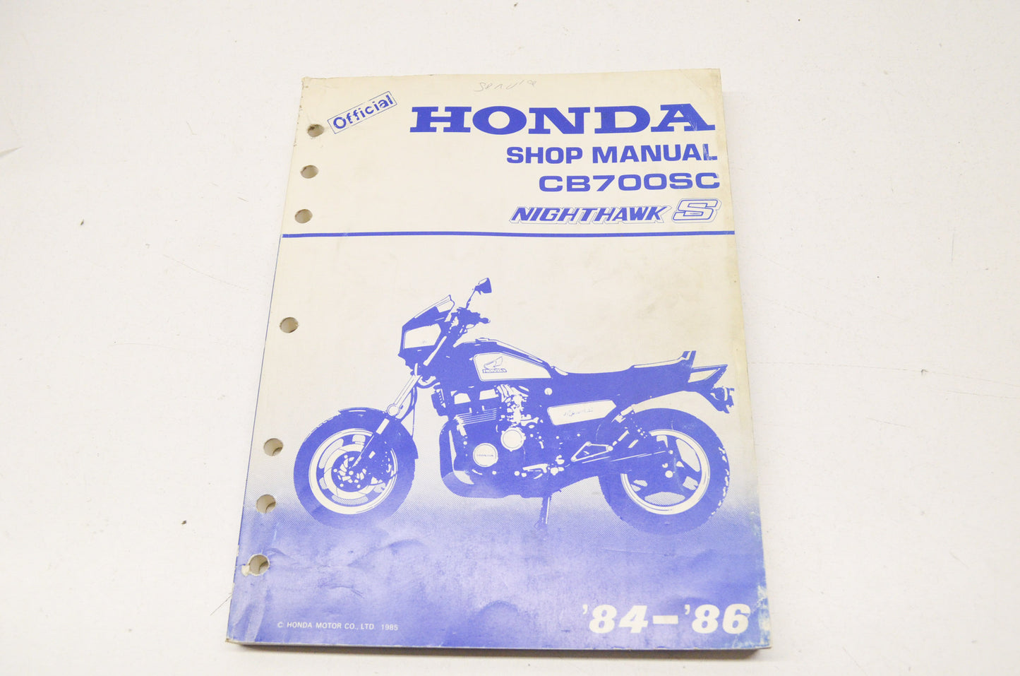 OEM Honda Shop Manual 84-86 CB700SC Nighthawk S
