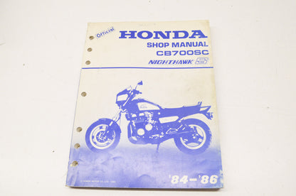OEM Honda Shop Manual 84-86 CB700SC Nighthawk S