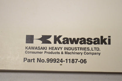 OEM Kawasaki 99924-1187-06 Service Manual KEF300B