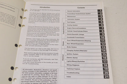 OEM Honda 61MZ200 Service Manual CBR1000F'95