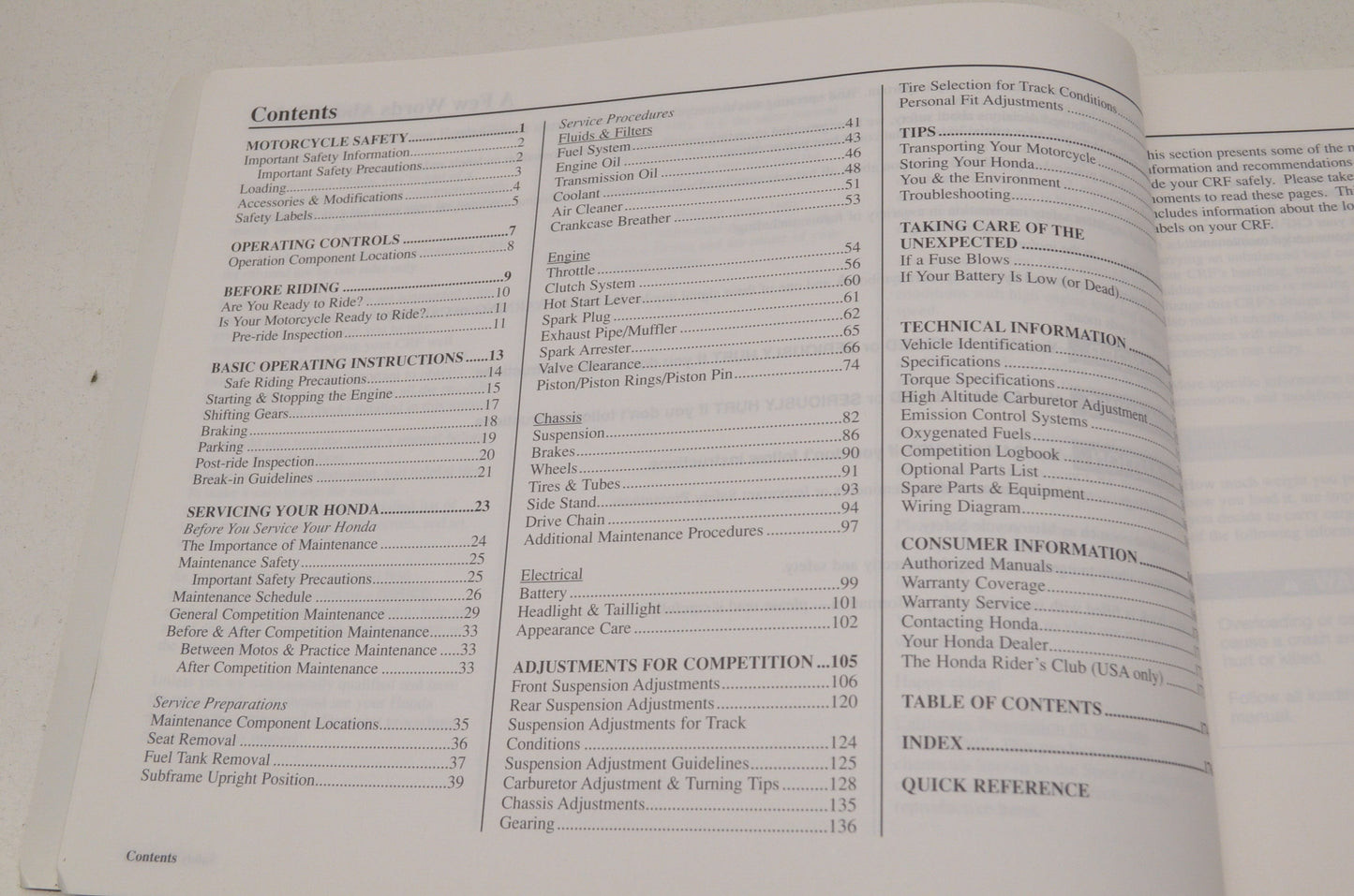 OEM Honda Owner's Manual & Competition Handbook 07 CRF250X