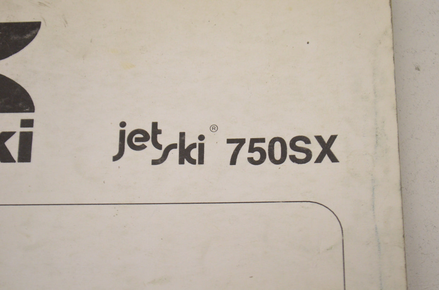 OEM Kawasaki 99924-1156-04 Service Manual JS750A/B