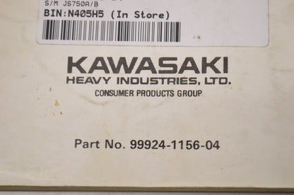 OEM Kawasaki 99924-1156-04 Service Manual JS750A/B