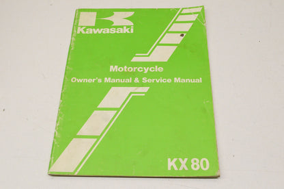 OEM Kawasaki 99920-1290-01 Owner's & Service Manual KX80E3