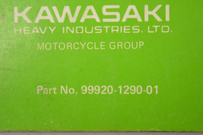 OEM Kawasaki 99920-1290-01 Owner's & Service Manual KX80E3
