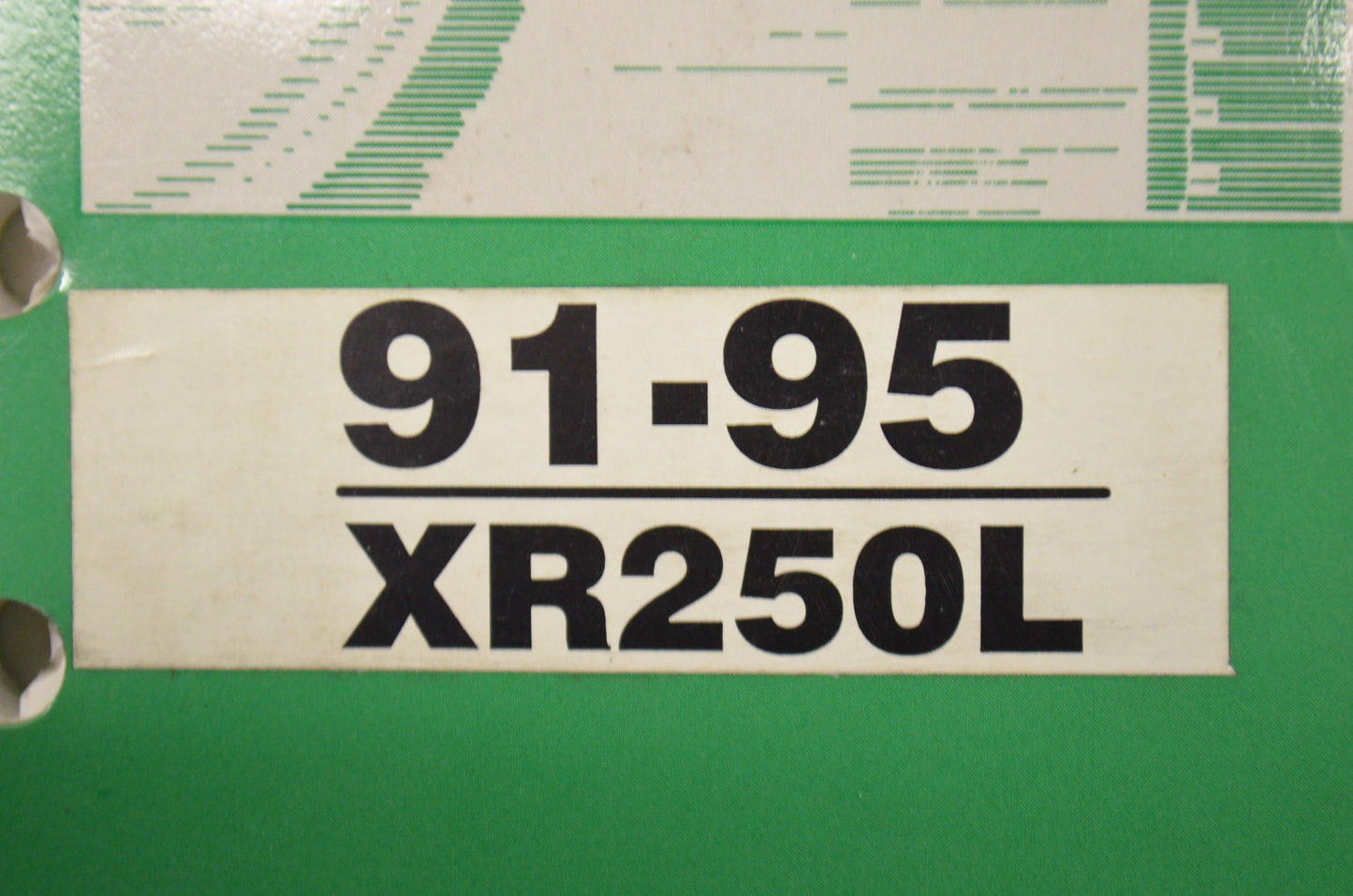 OEM Honda 61KV604 XR250L'95 Service Manual