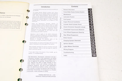 OEM Honda 61KV604 XR250L'95 Service Manual