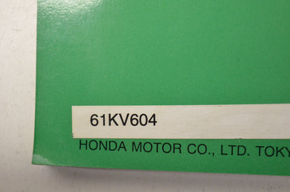 OEM Honda 61KV604 XR250L'95 Service Manual