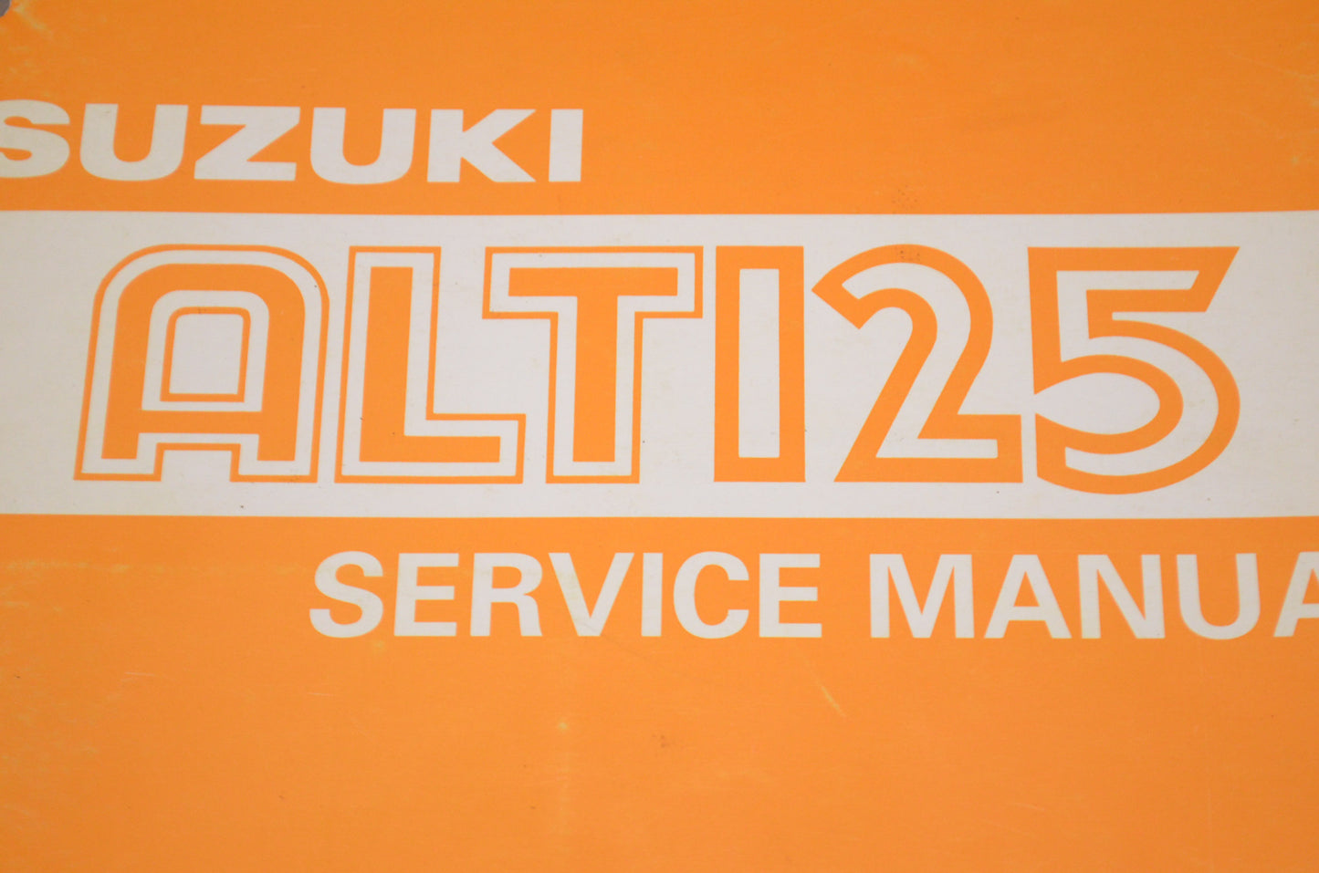 OEM Suzuki 99500-41022-03E Service Manual ALT125 1983-86