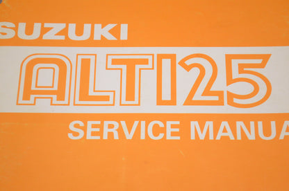 OEM Suzuki 99500-41022-03E Service Manual ALT125 1983-86