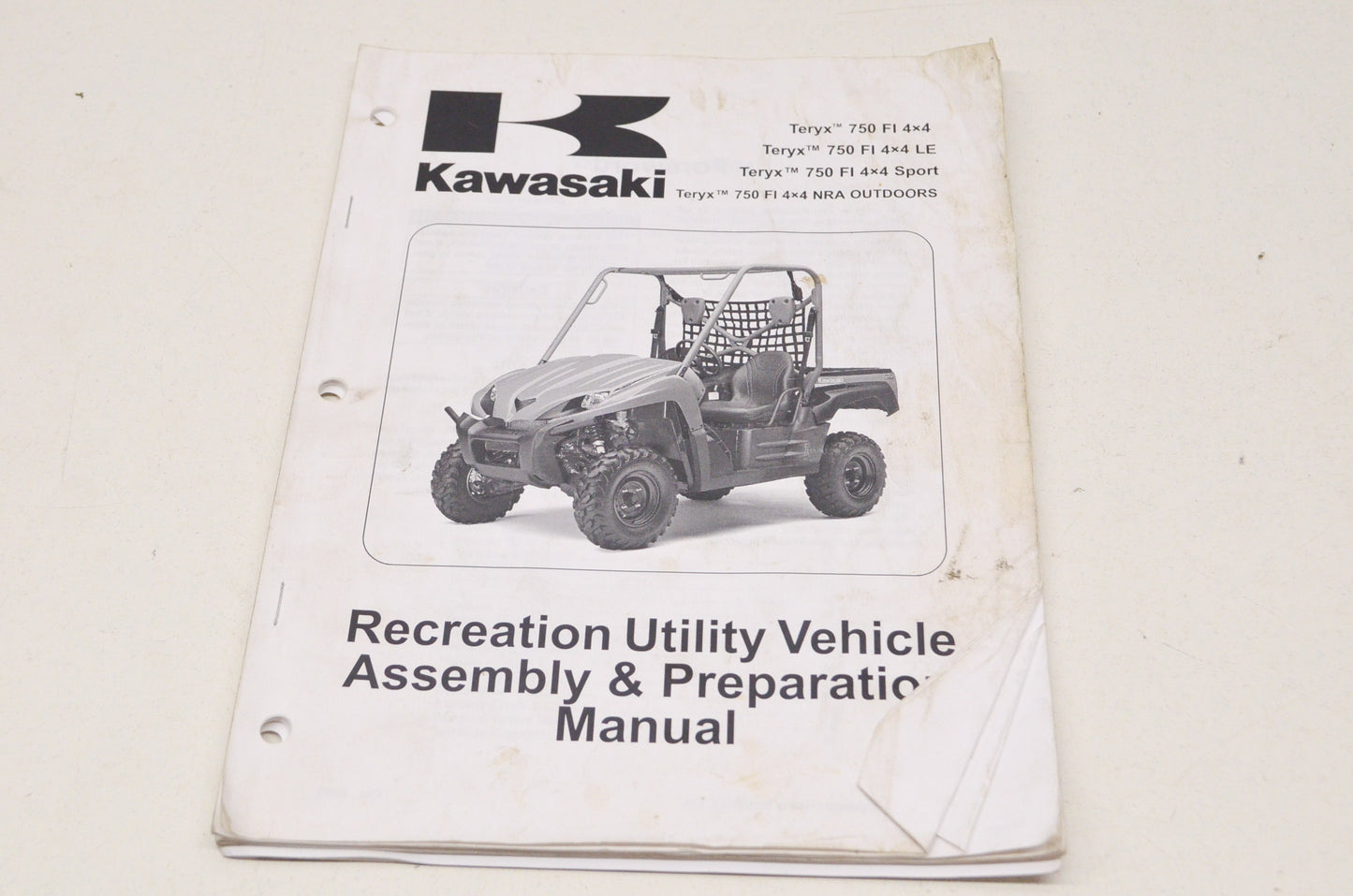 OEM Kawasaki 99931-1509-01 Assembly & Preparation Manual KRF750G/J/K/L/M