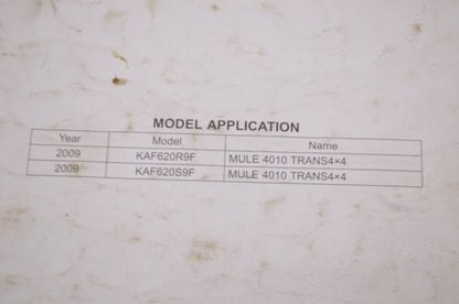 OEM Kawasaki 99931-1495-01 Assembly & Preparation Manual KAF620R/S