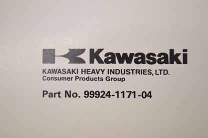 OEM Kawasaki 99924-1171-04 Service Manual ZX900B NOS