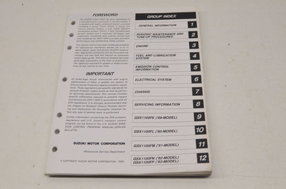 OEM Suzuki 99500-39085-03E GSX1100F Service Manual