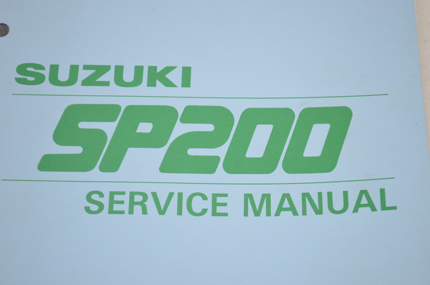 OEM Suzuki 99500-41072-03E DR/SP200 1986-8 Serv. Manual