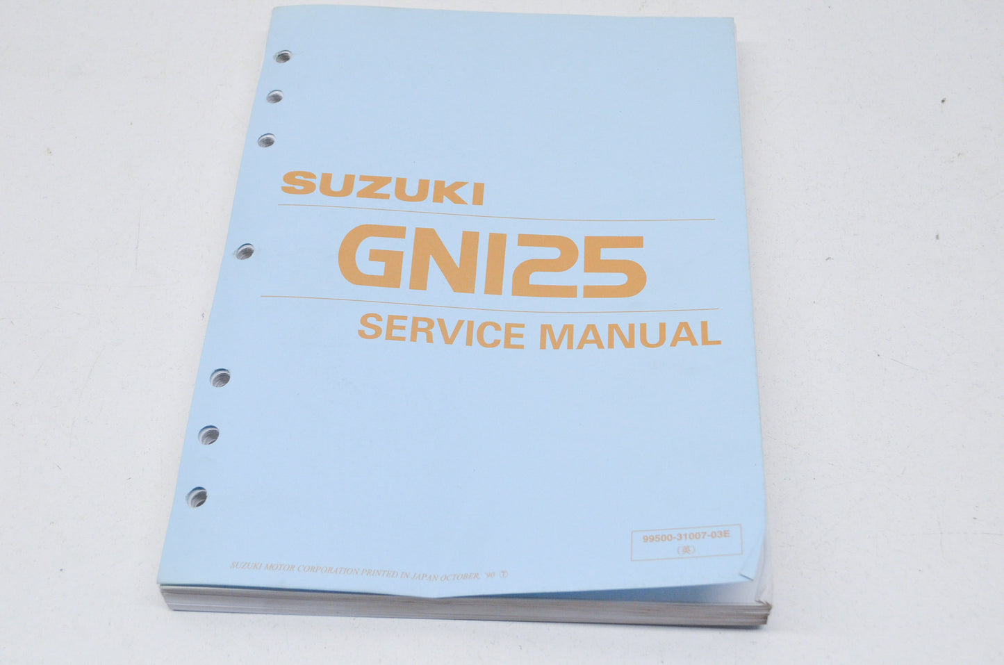 OEM Suzuki 99500-31007-03E Service Manual GN125 1982-98