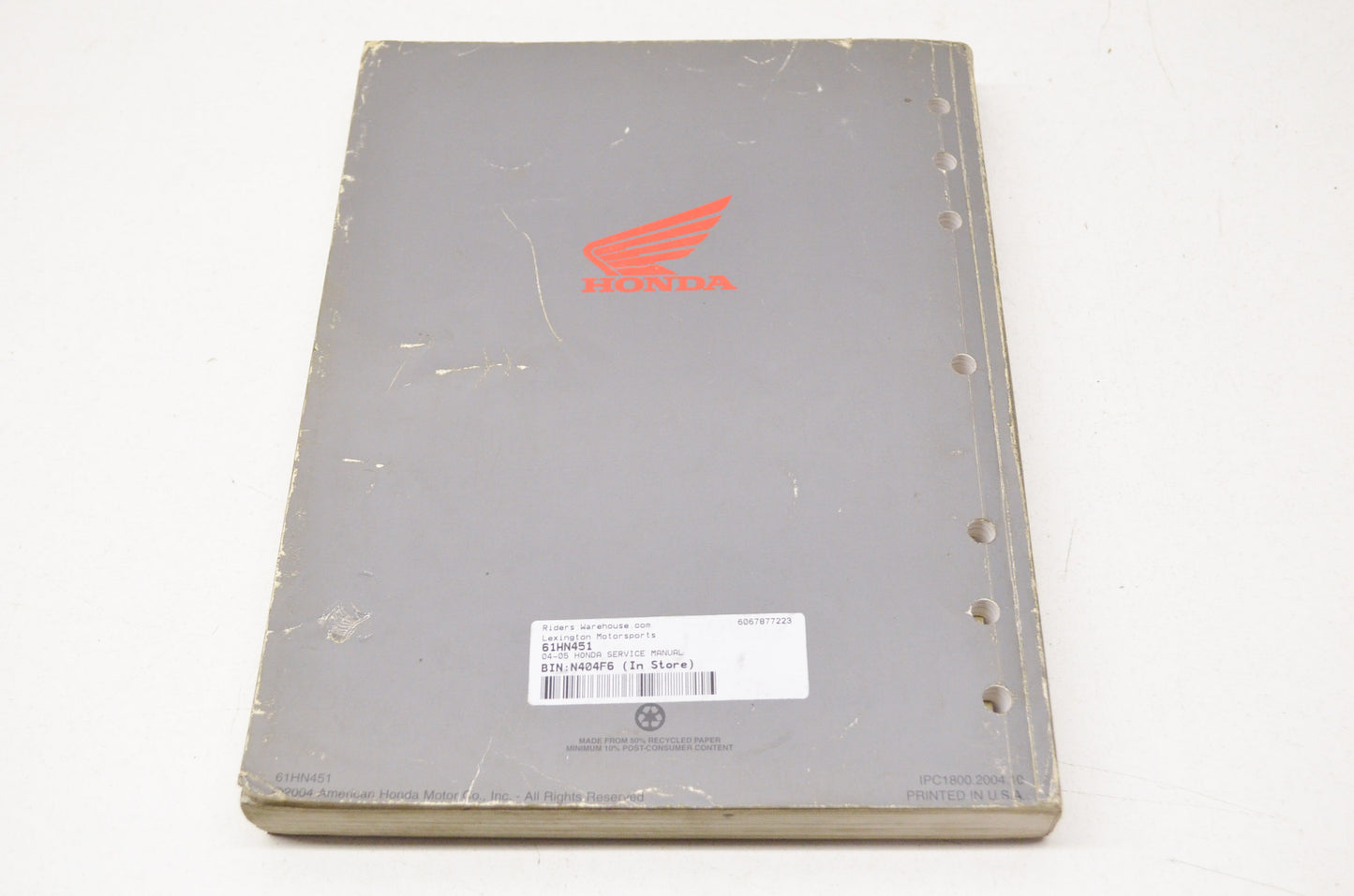 OEM Honda 61HN451 Service Manual 04-05 TRX350TE/TM/FE/FM