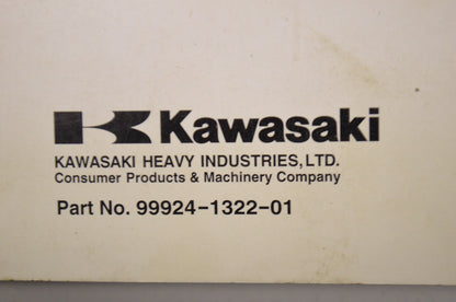 OEM Kawasaki 99924-1322-01 Service Manual ZX1000C