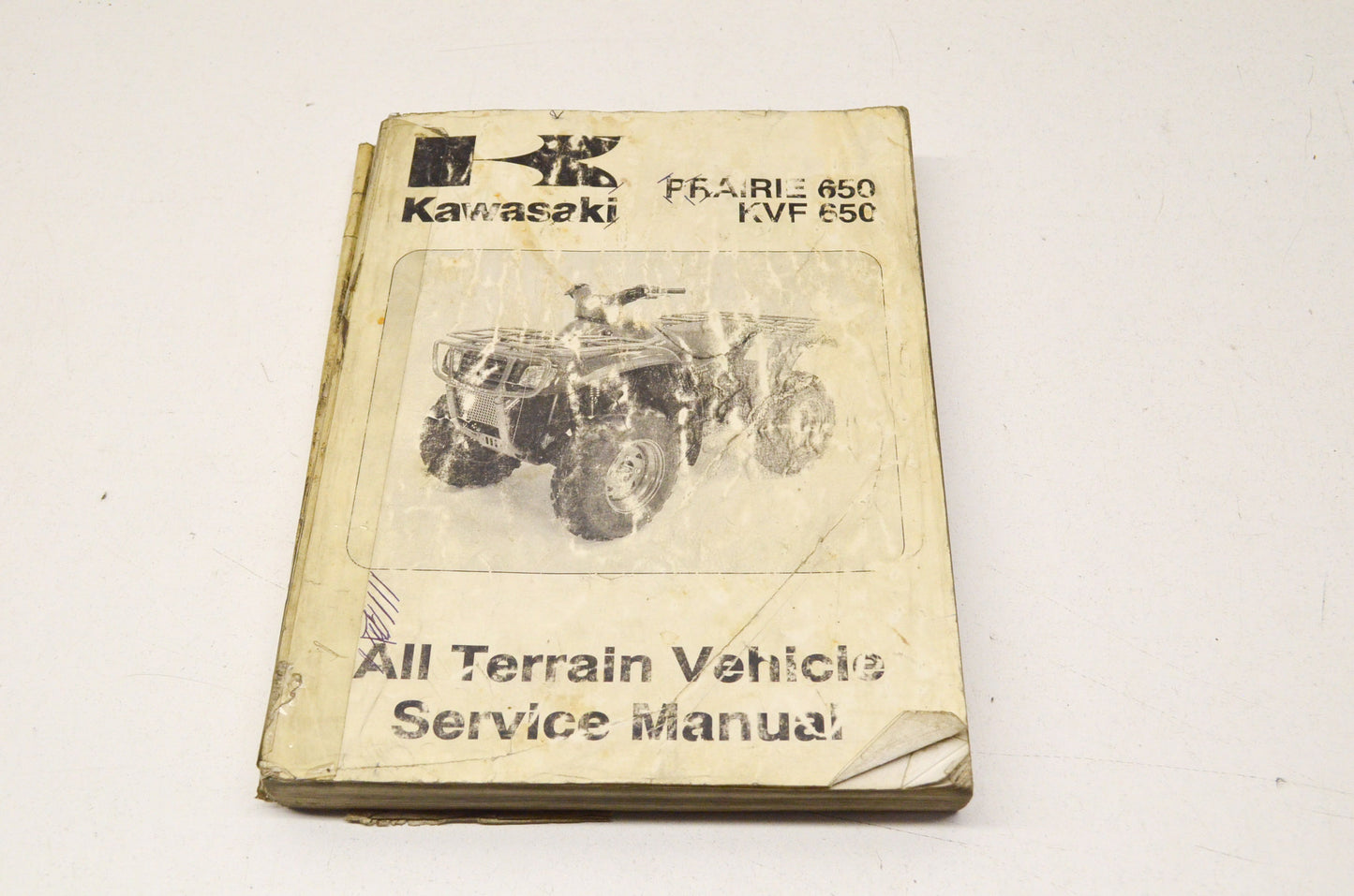 OEM Kawasaki 99924-1261-01 Service Manual KVF650A/B