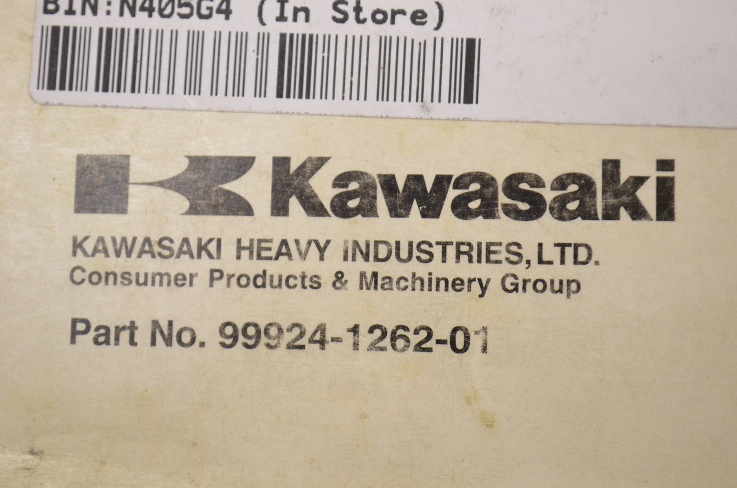 OEM Kawasaki 99924-1262-01 Service Manual KAF620E/F/G/H