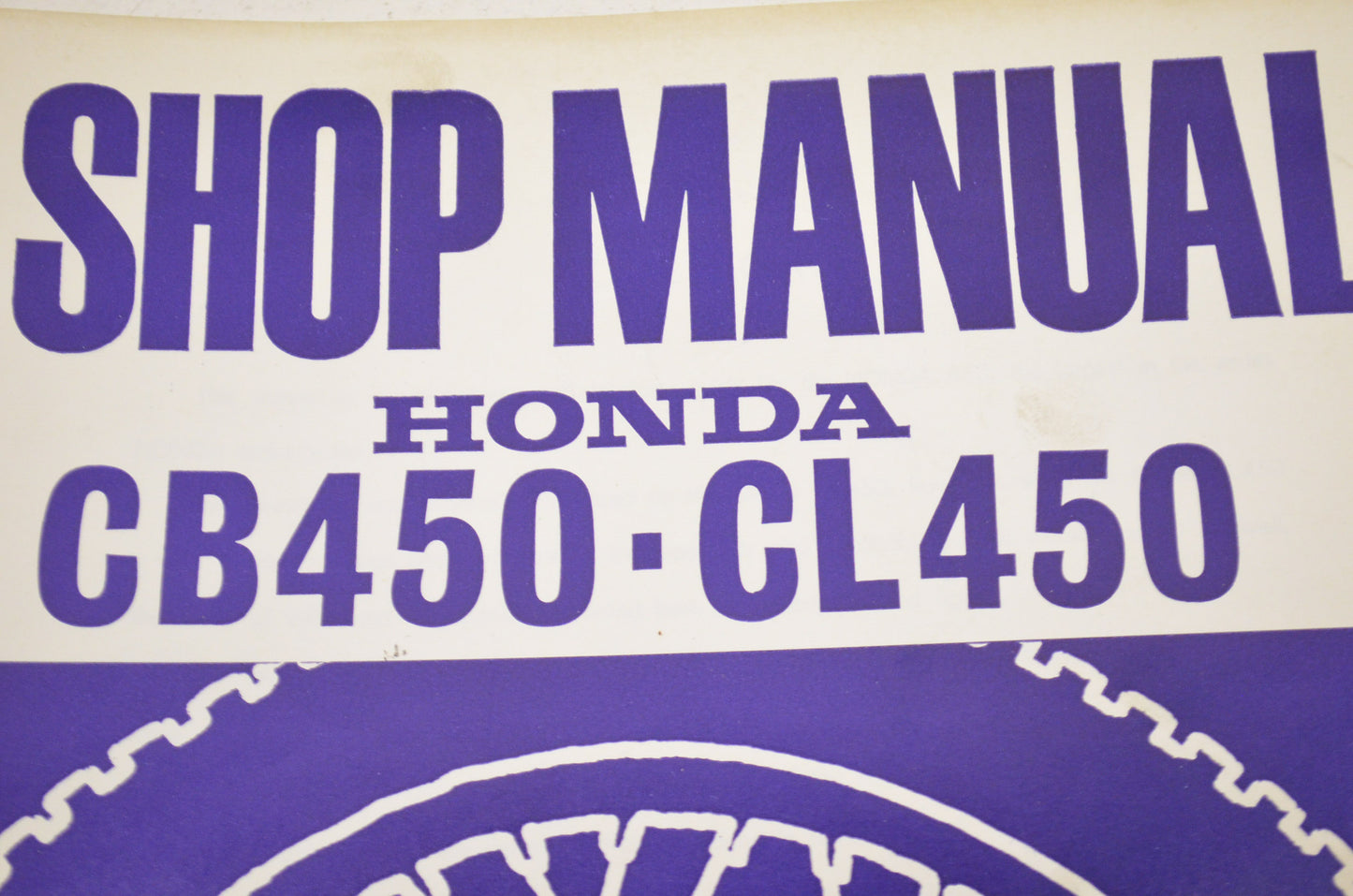 OEM Honda 6228301 Service Manual CB/CL450K-K7