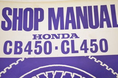 OEM Honda 6228301 Service Manual CB/CL450K-K7