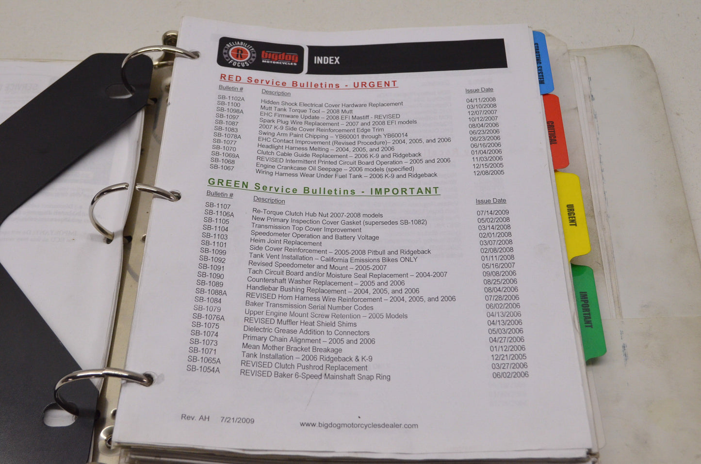 Service Bulletins