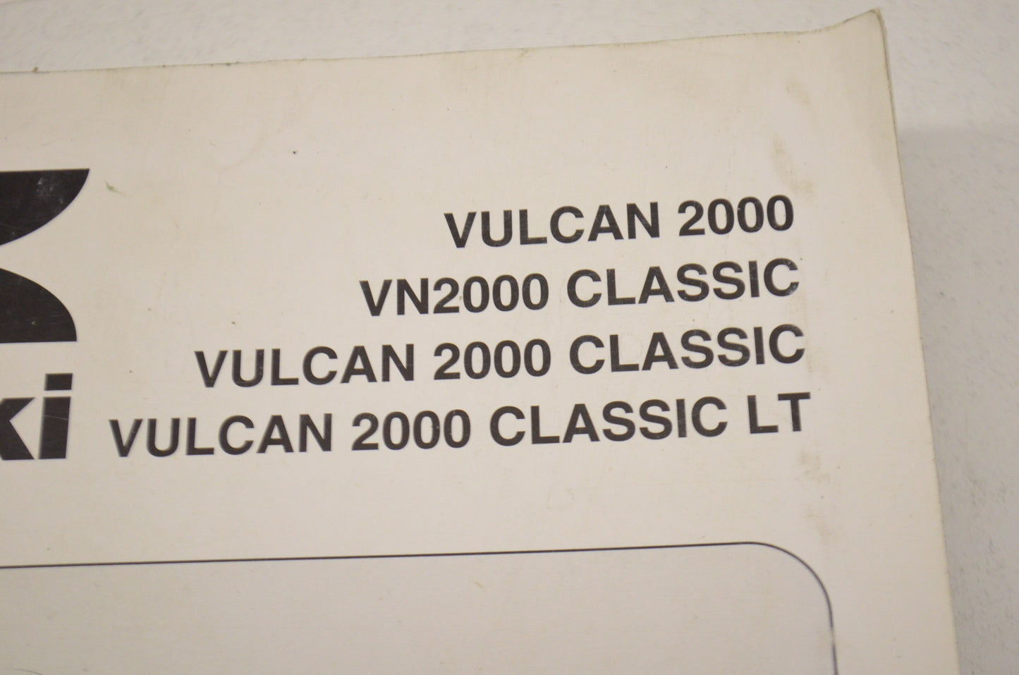OEM Kawasaki 99924-1387-01 Service Manual VN2000J